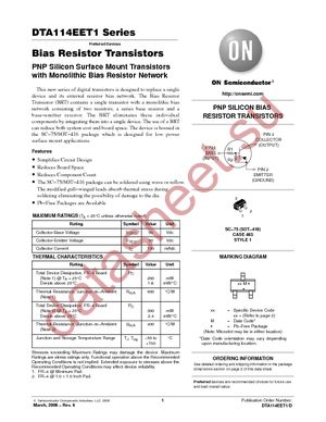 DTA114TET1G datasheet  